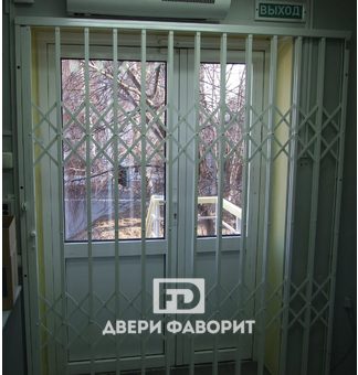 дверь раздвижная решетчатая с открыванием в одну сторону