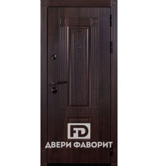 усиленная дверь с отделкой винорит